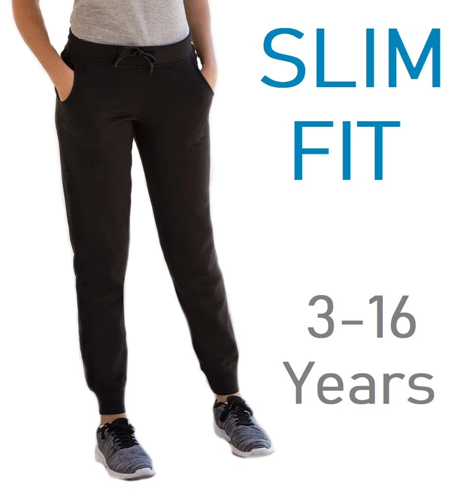 Women's Black Basic Slim Fit Joggers