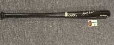Lenny Randle Signed & Autographed 34 Inch Rawlings Game Model Bat Tidewater COA