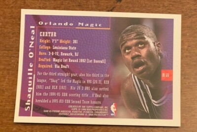 Buy 1995-96 Topps Finest - Mystery Finest Shaquille O'Neal #M 22