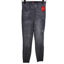 NEW Spanx Vintage Distressed Ankle Skinny Jeans Women's Size XS Gray NWT