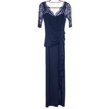 Blue Debut Long Evening Dress Uk8 / Small New without tags