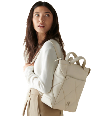 Cole Haan Cream Quilted Grand Ambition Backpack Cole Haan Cream Quilted Grand Ambition Backpack main image 3
