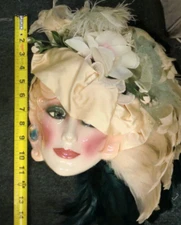 Clay Art Music Box Face Mask Wall Hanging Decor ~Beautiful~