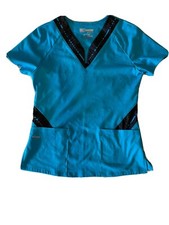 Grey's Anatomy Blue Scrub Top Size Small NWOT
