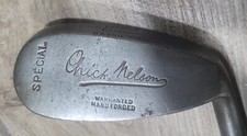 Antique Vintage Chick Nelson Deep Groove Dedstop Hickory Wood Shaft Golf Club MN