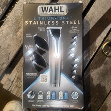 Wahl Stainless Steel Lithium-Ion Trimmer 9898 - Silver... FREE S H 