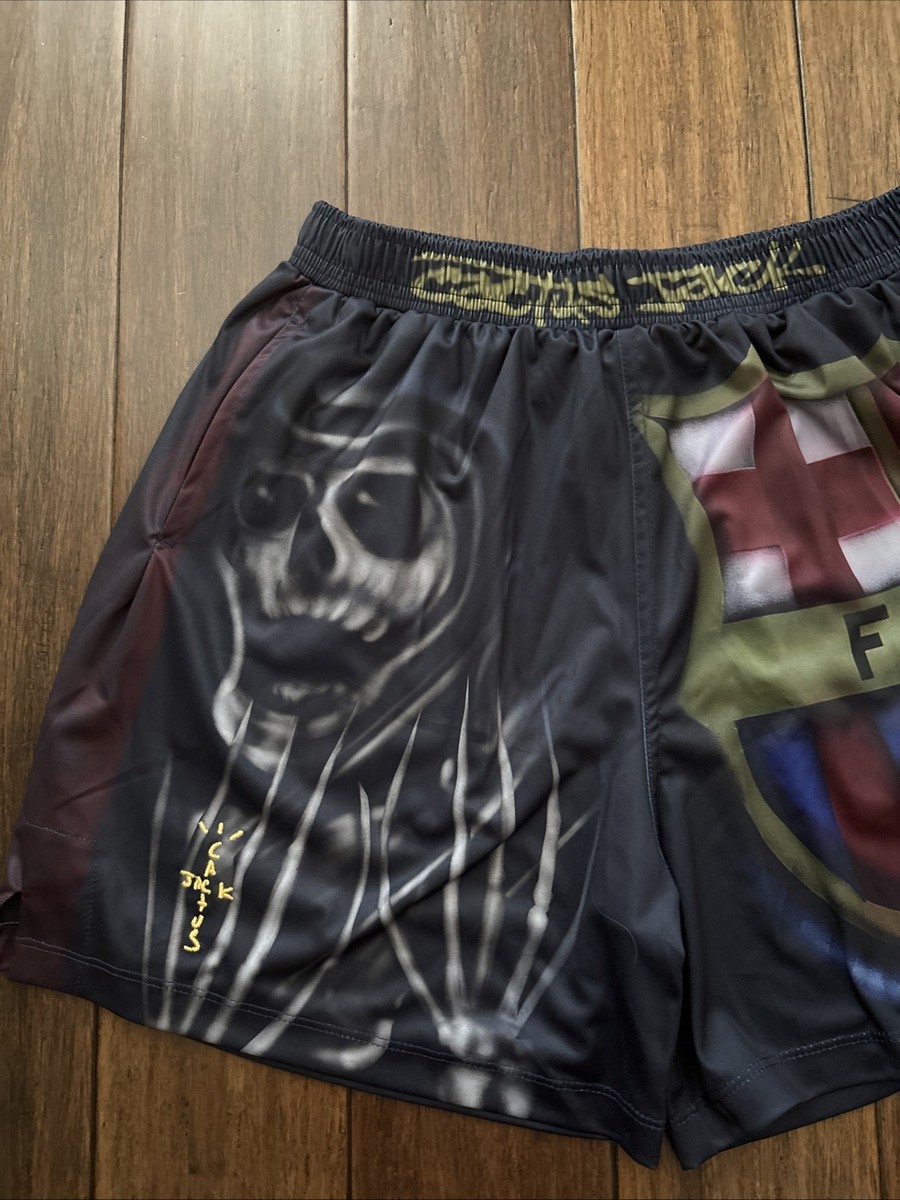 Travis Scott X Nike X FC Barcelona Skeleton Shorts (S) | eBay