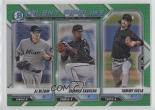 2021 Bowman Talent Pipeline Green Refractor 53/99 Edward Cabrera JJ Bleday 1ld1