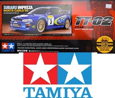 Tamiya RC Subaru Impreza Monte Carlo 99 TT-02 1:10 Auto Bausatz Regler - 58631