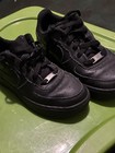 Nike Air Force 1 LE GS Black Leather Boys' Sneakers Size 6.5Y — photo 2