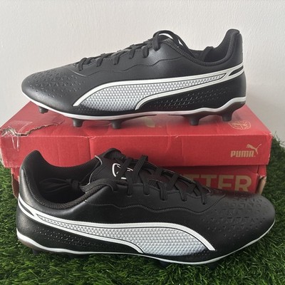 Puma King Match Firm/Artific Ground Fußballschuhe Gr. UK 9 schwarz/weiß neu
