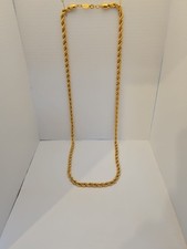 Napier Vintage Gold Tone Rope Necklace 30-inch