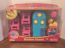 Fisher Price Dora the Explorer Kitchen Island New In Box, Back Came Off