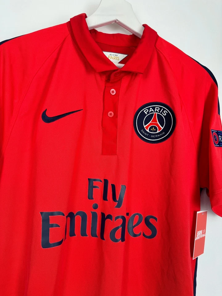 MAILLOT DE FOOTBALL PSG 2014/2015 THIRD - THIAGO SILVA #2 (M) - Photo 4/4