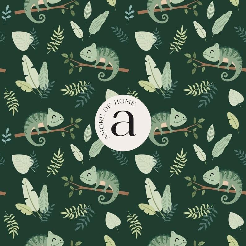 Papel de envolver de safari, envoltura de regalo de animales de la selva, rollo de cumpleaños o bebé para niños Foto 3 de 4