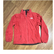 The North Face Womens Red Full Zip Jacket wit...