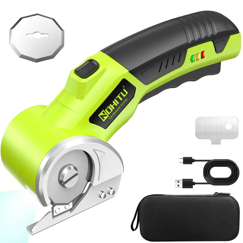 4V Rechargeable Rotary Cordless Electric Scissors ( Purple )