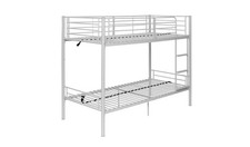 Metal Childrens Bunk Bed Silver Argos Home Mason - New Boxed