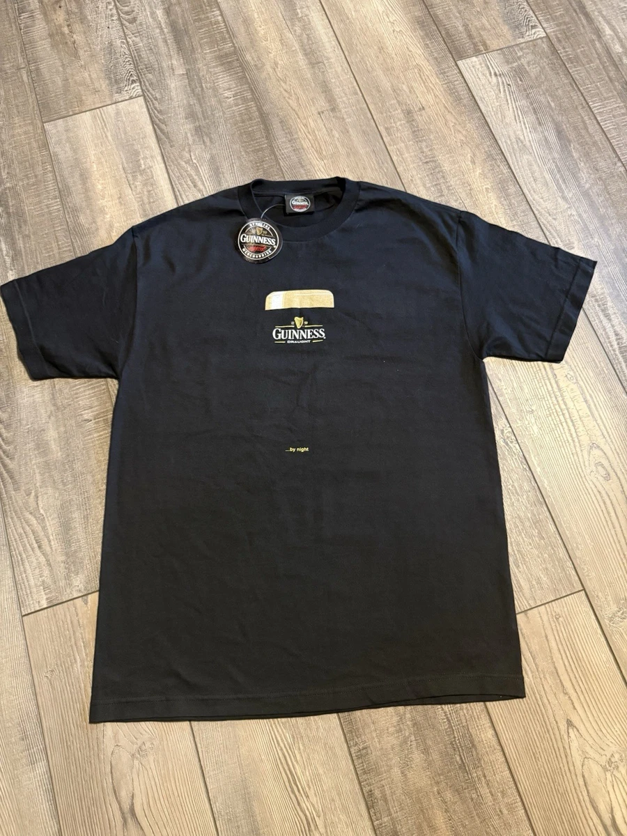 T-shirt Homme Guinness – Noir, Taille M, 100% Coton, Imprimé Bière, Très Bon état