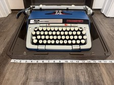 Vintage Smith Corona Classic 12 SCM Portable Manual Typewriter W/ Case Tested thumbnail