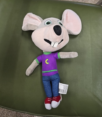Fun Express Chuck E. Cheese Mouse Collectible Soft Plush Stuffed Doll Toy 13''