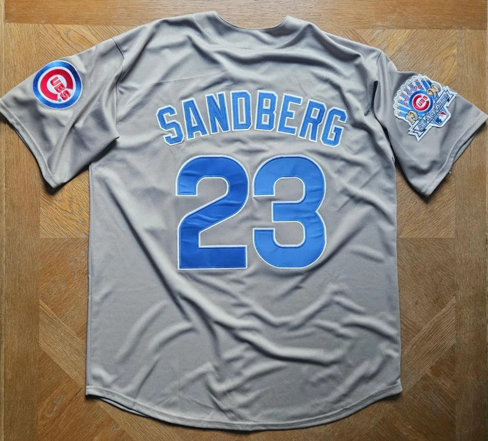 Camiseta Ryne Sandberg 1990 #23 Chicago Cubs All Star 🌟 Hombre XL Visitante 2005 Salón de la fama 🔥🐻 Foto 2 de 2