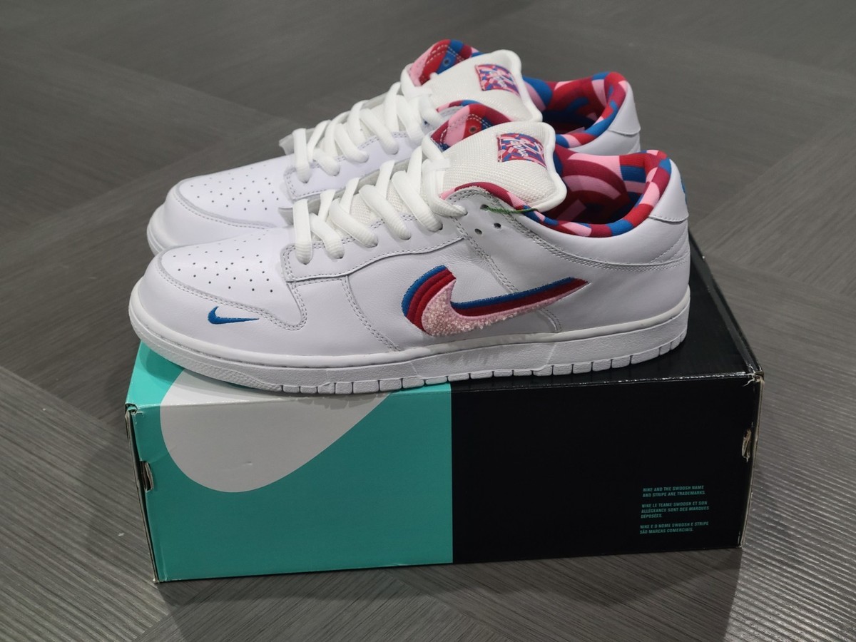 Size 11.5 - Parra x Nike Dunk OG SB QS Low White for sale online