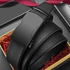 Luxury Design Business Belt PU Leather Waist Strap  For Man