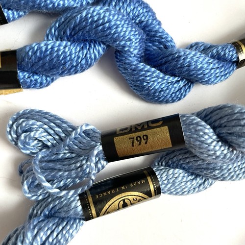 DMC Size 3 Cotton Perle Embroidery Thread 21 Skein Lot Assorted Colors Vintage - Picture 7 of 12