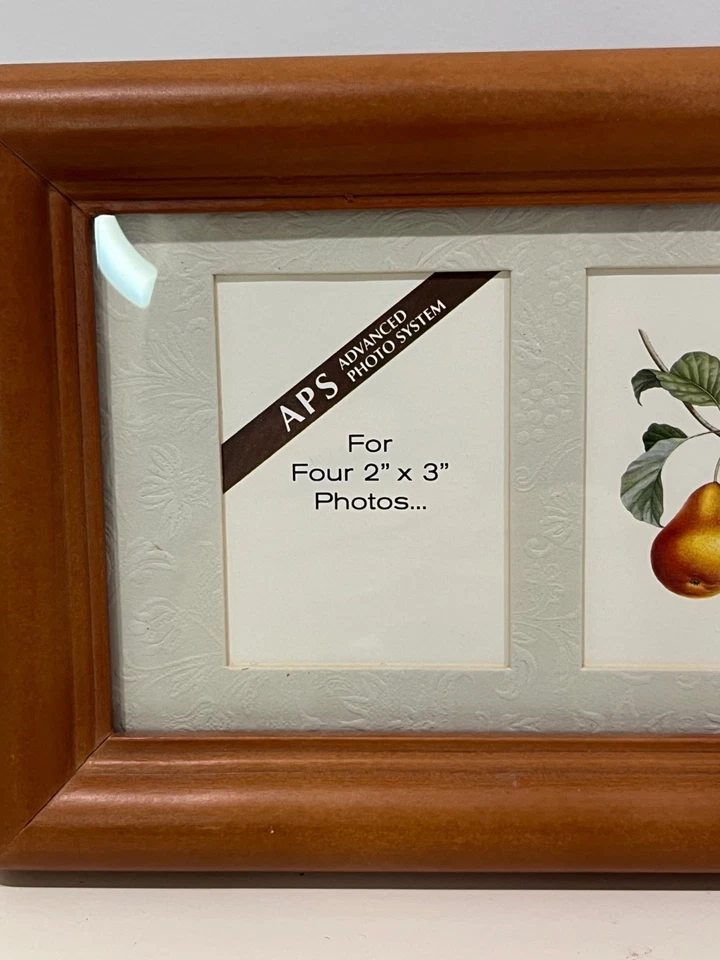 Long Solid OAK Wood Picture Frame - 13"L with 4 photo Areas - Rectangle - Image 3 of 4