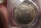 1923-D Silver Peace Dollar PCGS AU53 Very Nice for the grade PQ