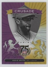 2014 Panini Hall of Fame Crusades Purple 43/50 Ozzie Smith #85 HOF 04br