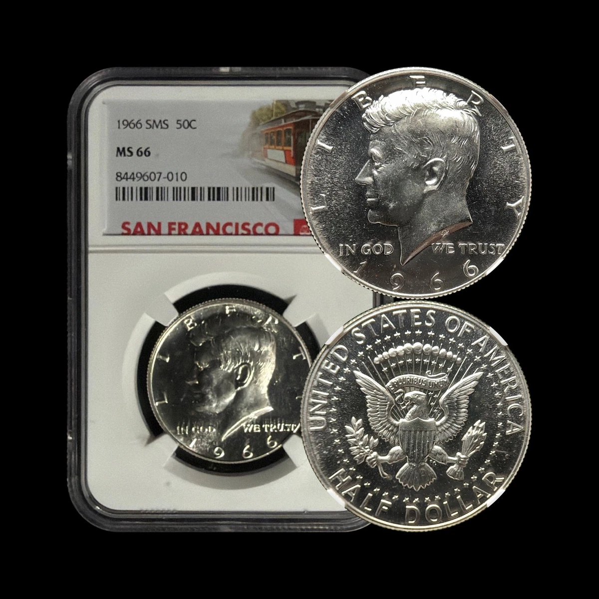 MS 66 Graded 1966 Kennedy US Half Dollars (1964-Now) for sale | eBay