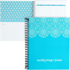 Budget Planner 2025-8 x 10 In, Blue - Expense Tracker Notebook - Bill Organiz...
