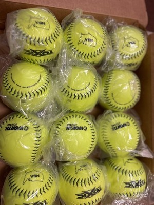 Worth TOXIC NSA Pro Tac 12'' Yellow Softballs