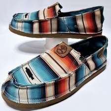 Twisted X Womens Hooey Sunset Serape Print Slip-On Shoes Size 6.5