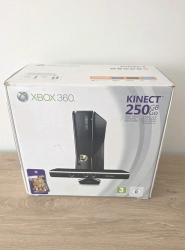 Xbox 360 Kinect 250GB Console Box Only 1439 Inc Basic Inserts OK Condition - Afbeelding 1 van 9