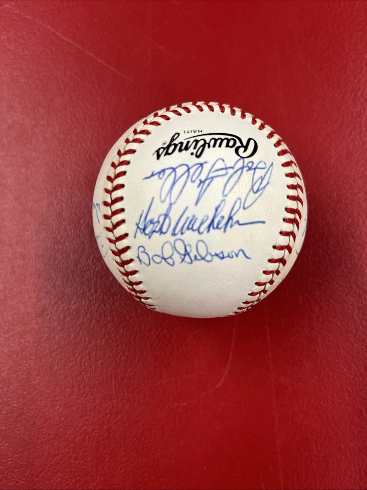 Hall of Famers Multi Signed ONL Baseball 11 Sigs JSA LOA Brock,Stargell,Snider - Image 4 of 4