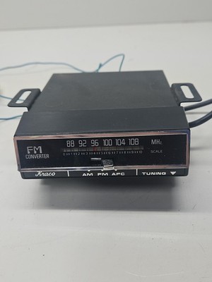 Kraco KR-1250C FM Converter (AM/FM/AFC) with Brackets   Vintage Car Accessory
