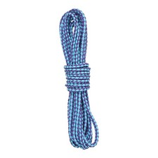 5.5 Yard Leather Cord, 5.5mm Round Braided Leather Strips, Sky Blue Purple