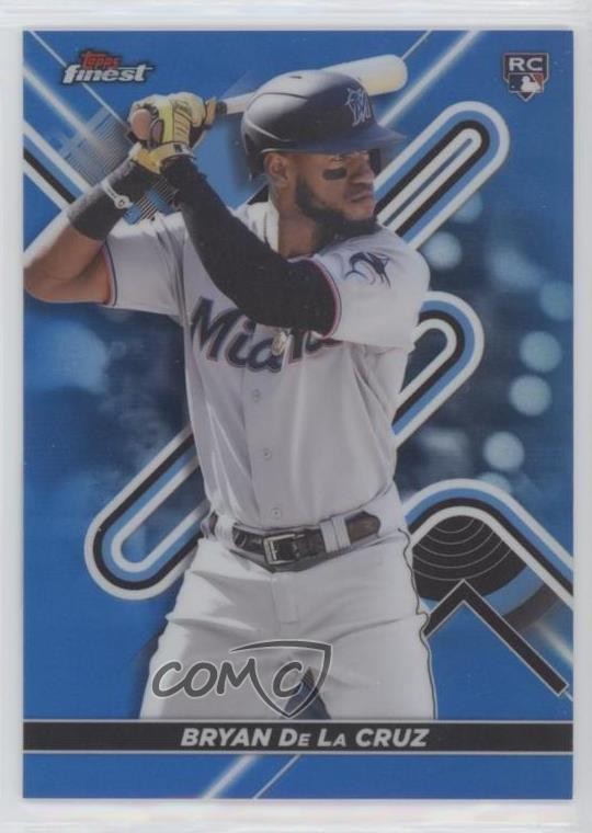 2022 Topps Finest Blue Refractor 136/150 Bryan De La Cruz #24 9xu