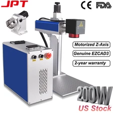 JPT 200W 2.5D M7 Mopa Fiber Laser Marking Machine Ezcad3 Deep Relief Engrave