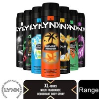 Lynx XL Mens Body Spray Deodorant Multi Fragrance Bundle Set 200ml, 6 Pack