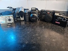 Camera Job Lot Untested Lot of 5 Kodak Panasonic Olympus
