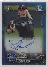 2016 Bowman Chrome Prospects Blue Refractor 48/150 Sam Howard #BCAP-SH Auto 08jk