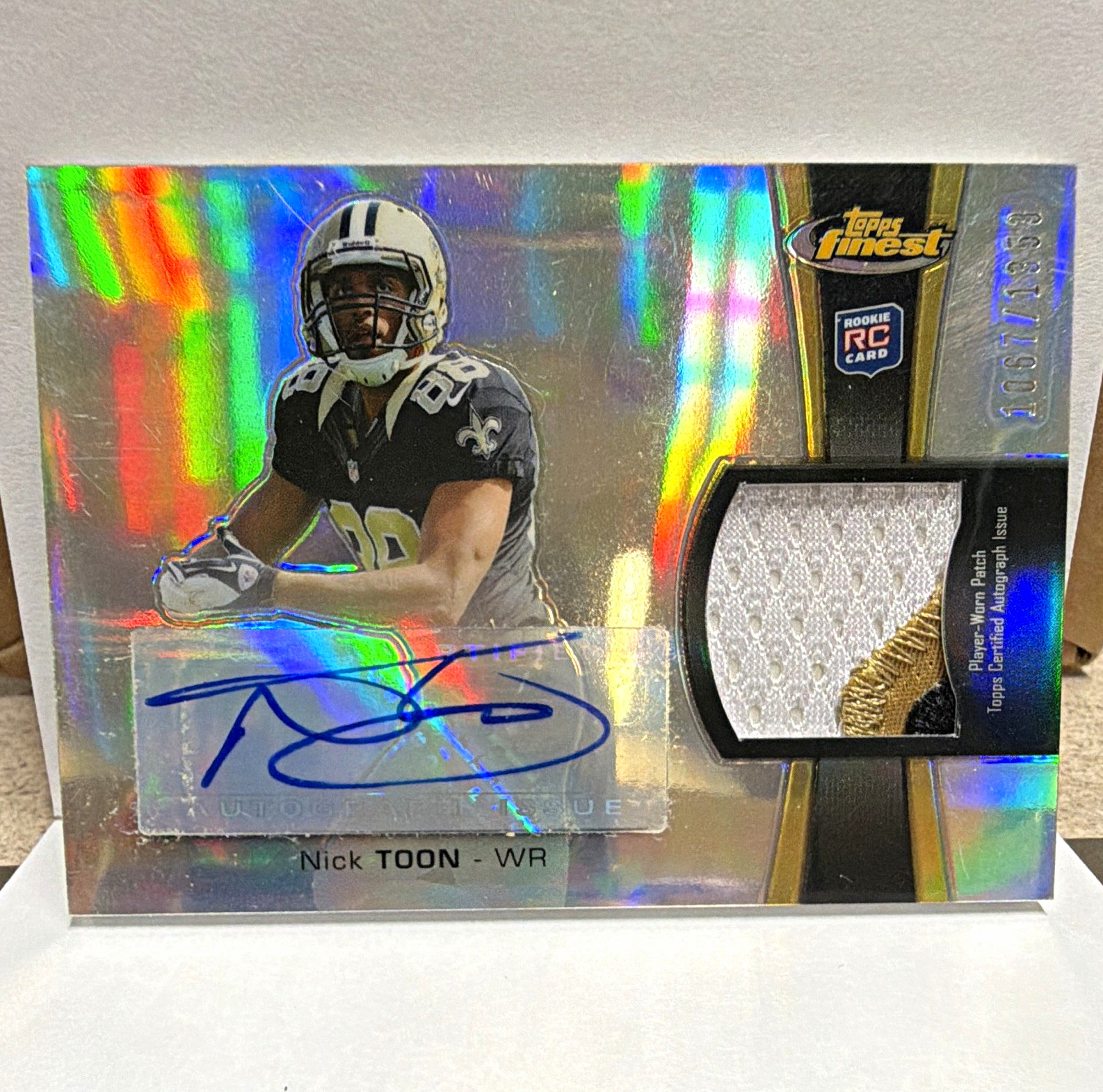 Nick Toon Finest Rookie Autograph Patch #RAPNT Base
