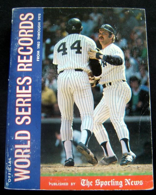 Sporting News Official WORLD SERIES Records Bk 1903-1978 Yankees Jackson Munson