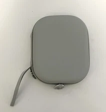 Mchoi Brand Gray Hard Zip Case With Carabiner