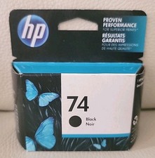 Genuine HP 74 Black CB335WN Ink Cartridge, 2019, NEW FACTORY SEALED