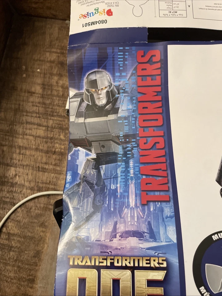 New Transformers One Megatron D-16 Child Costume Size Small 4-6 Jumpsuit & Mask - Image 2 of 4